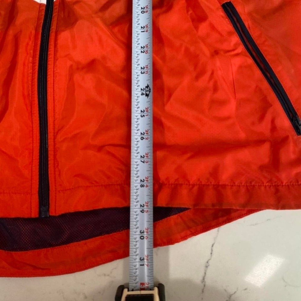 Russell Athletic Men's XL Windbreaker Jacket Blue orange White Hooded Full Zip - Picture 5 of 8